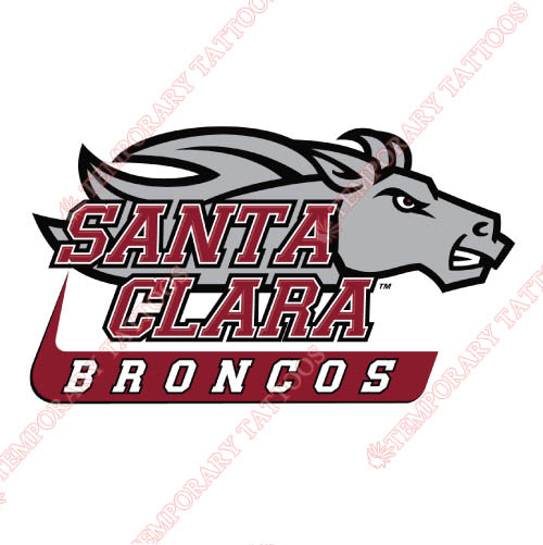 Santa Clara Broncos Customize Temporary Tattoos Stickers NO.6137